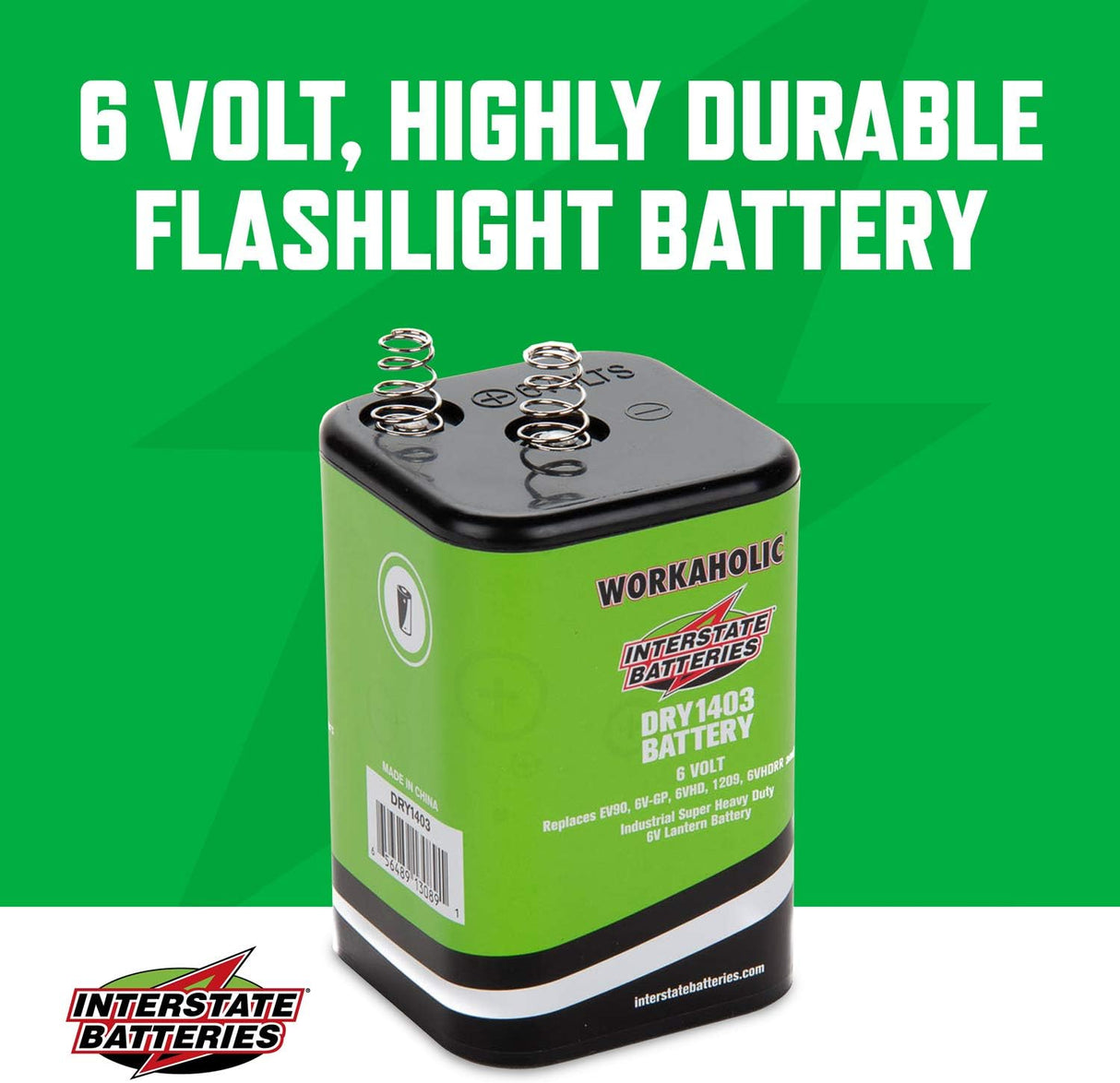 Interstate Batteries 6V HD Lantern Battery 7000mAh – DRY1403 Interstate