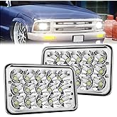 4x6 Inch LED Headlights DOT Approved High Low Beam Rectangle 2PCS