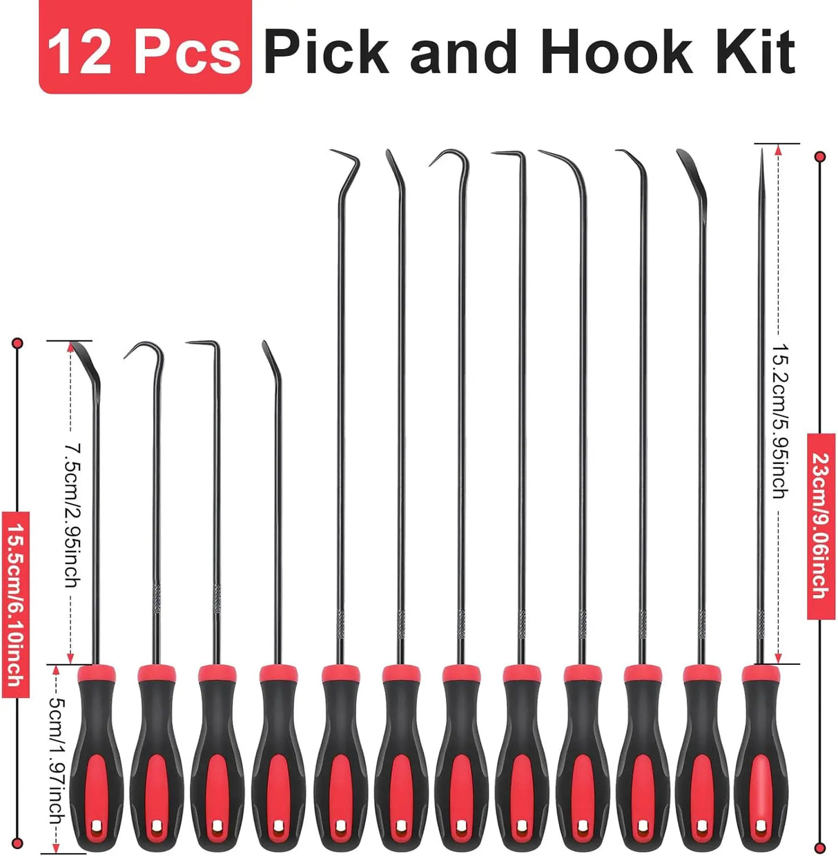Keze 12 Pcs Pick and Hook Tool Set for Car Auto 012 12 Each