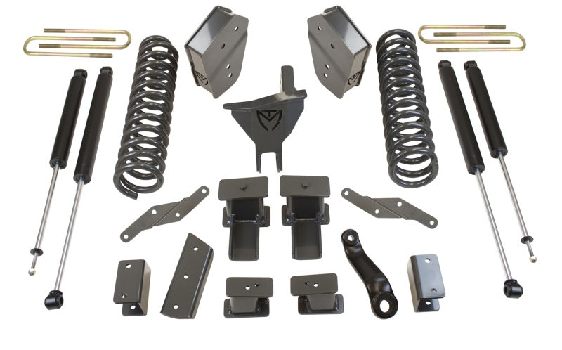 Kit de levage de bobine MaxTrac 17-19 pour Ford F-250/350 4WD 6 po/2 po MaxPro avec supports de bras de rayon et amortisseurs MaxTrac