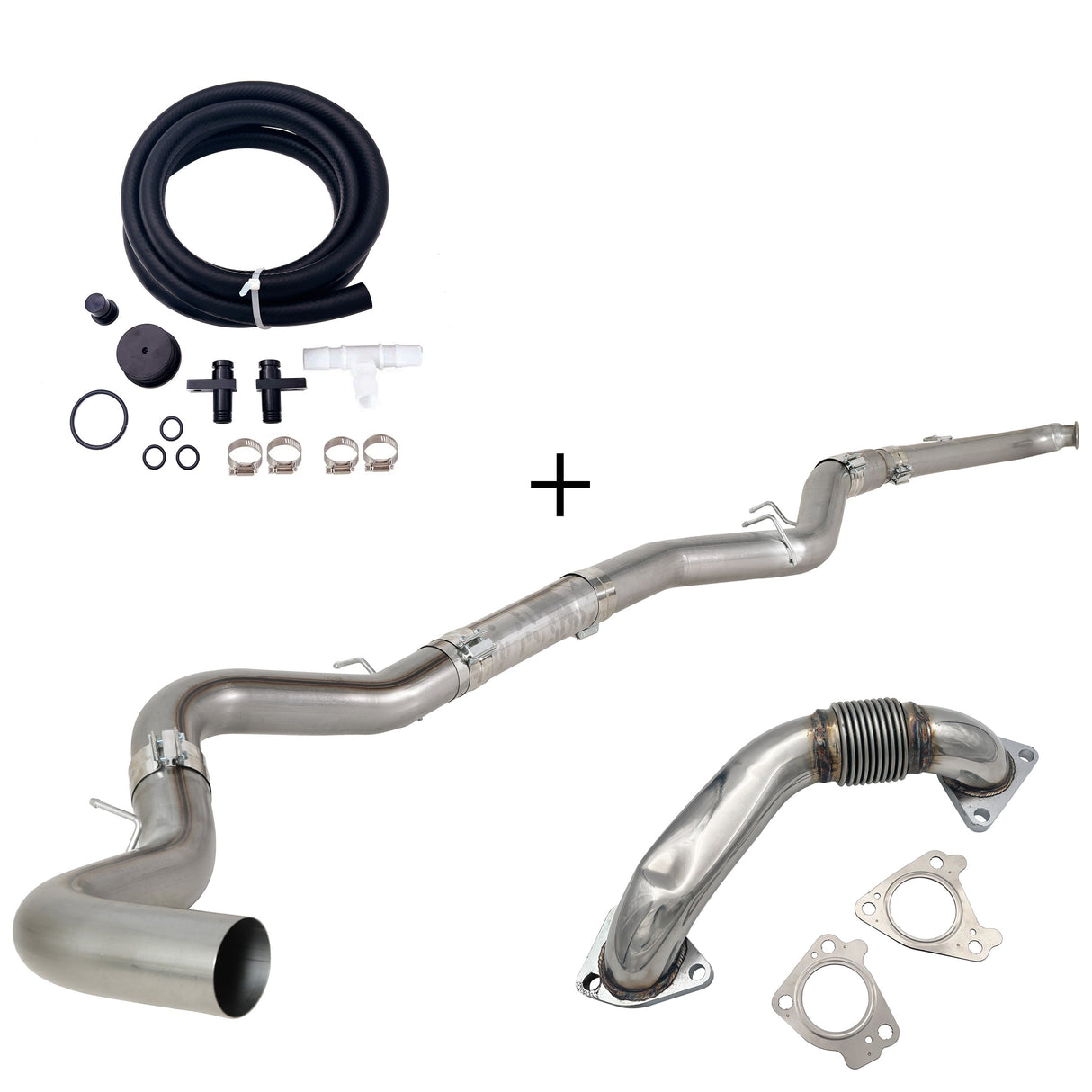 TruckTok 2007.5-2010 6.6L Duramax LMM 4"/5" Dp-back DPF pipe & EGR delete kit TruckTok