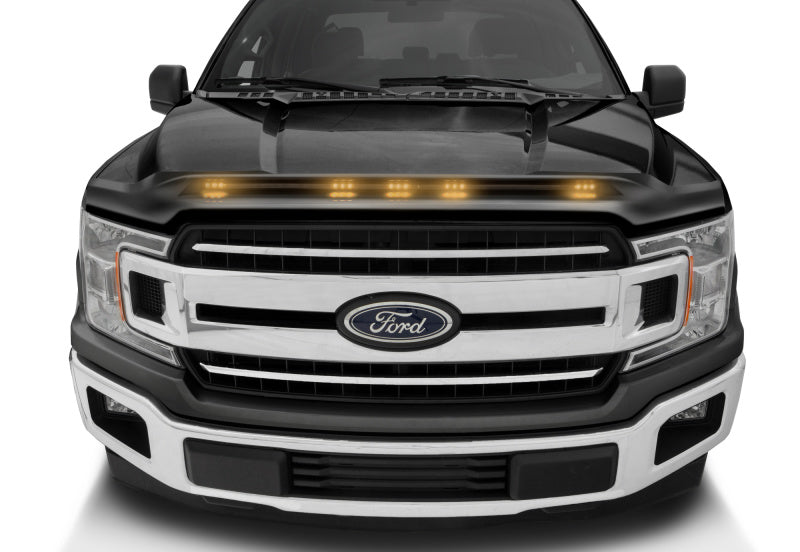 Protecteur de capot AVS Aeroskin LightShield Color pour Ford F-150 2016-2018, noir ombré