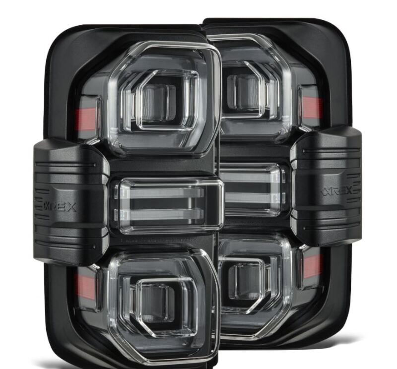 AlphaRex NOVA-Series Prismatic LED Tail Lights Black | '21- Current Ford Bronco
