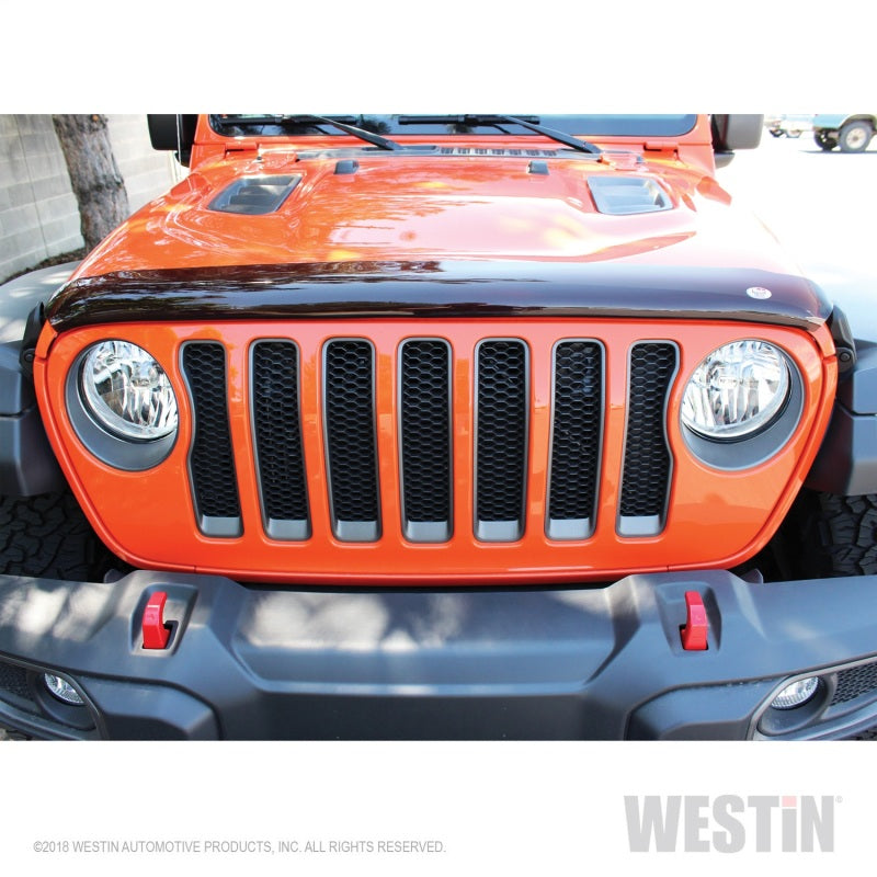 Protection anti-insectes Westin 2018 Jeep Wrangler JL Wade Platinum - Fumée