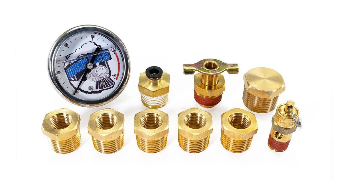 8-Gallon Dual Compressor Fitting Kit HornBlasters