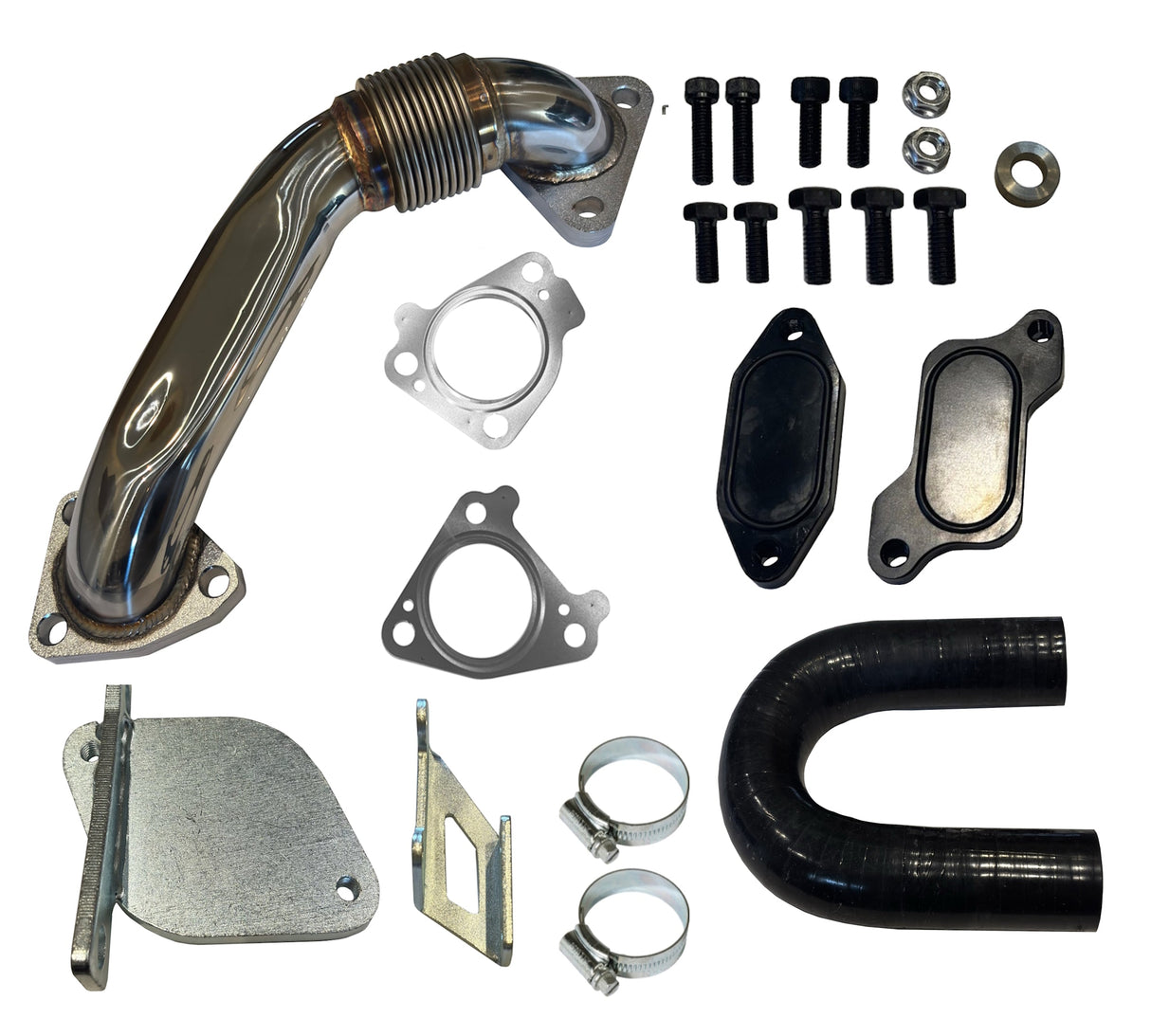 2007 - 2010 GM 6.6L Duramax EGR Cooler Upgrade Kit w/ Up Pipe Mels Mfg