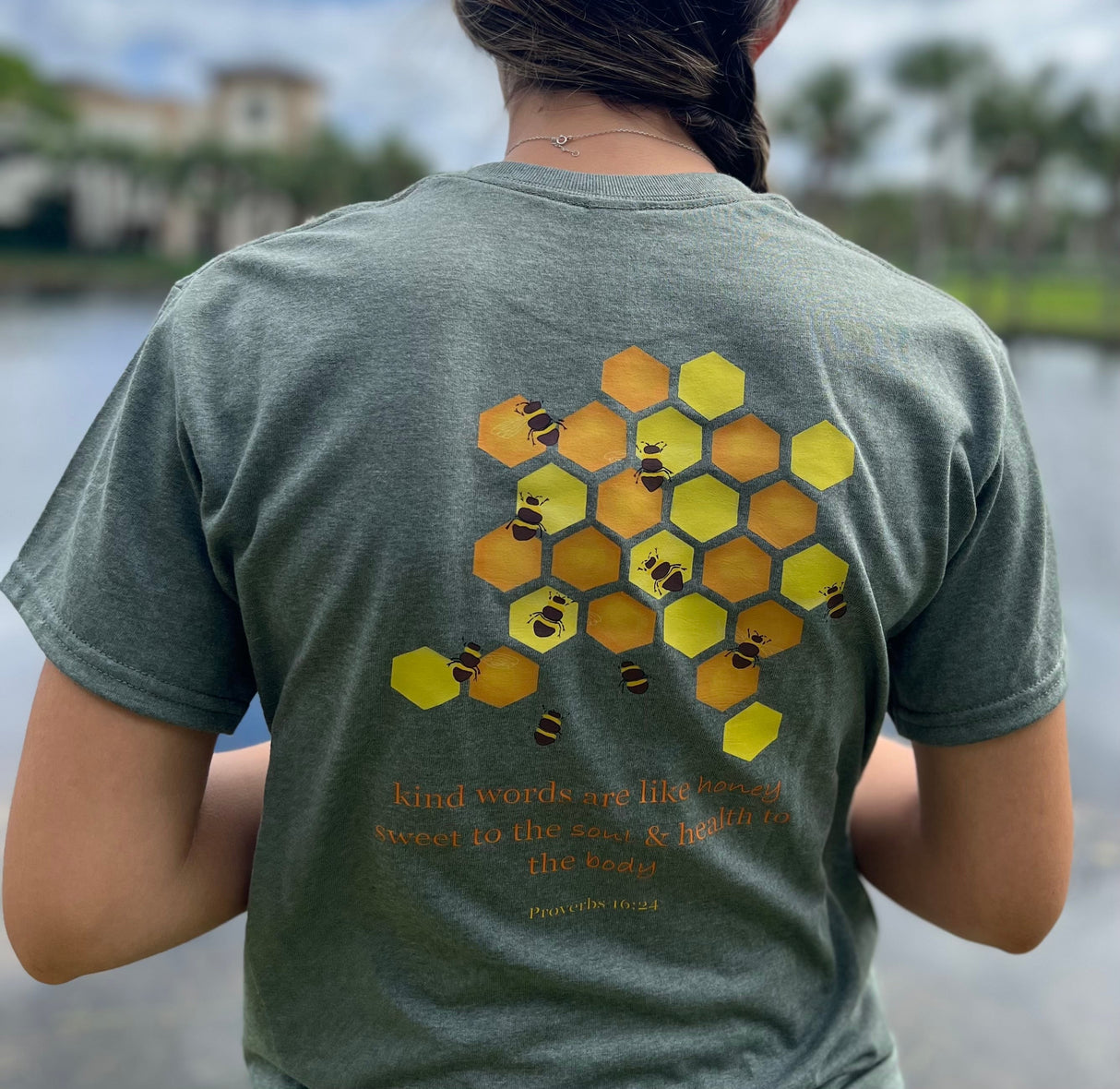 Honey Comb Proverbs 16:24 T-Shirt Destiny's Soaps & Sundries, LLC