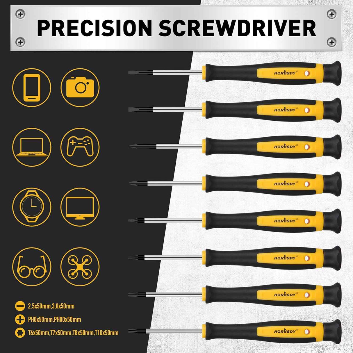 HORUSDY 140-Piece Magnetic Screwdriver & Tool Set Amazon