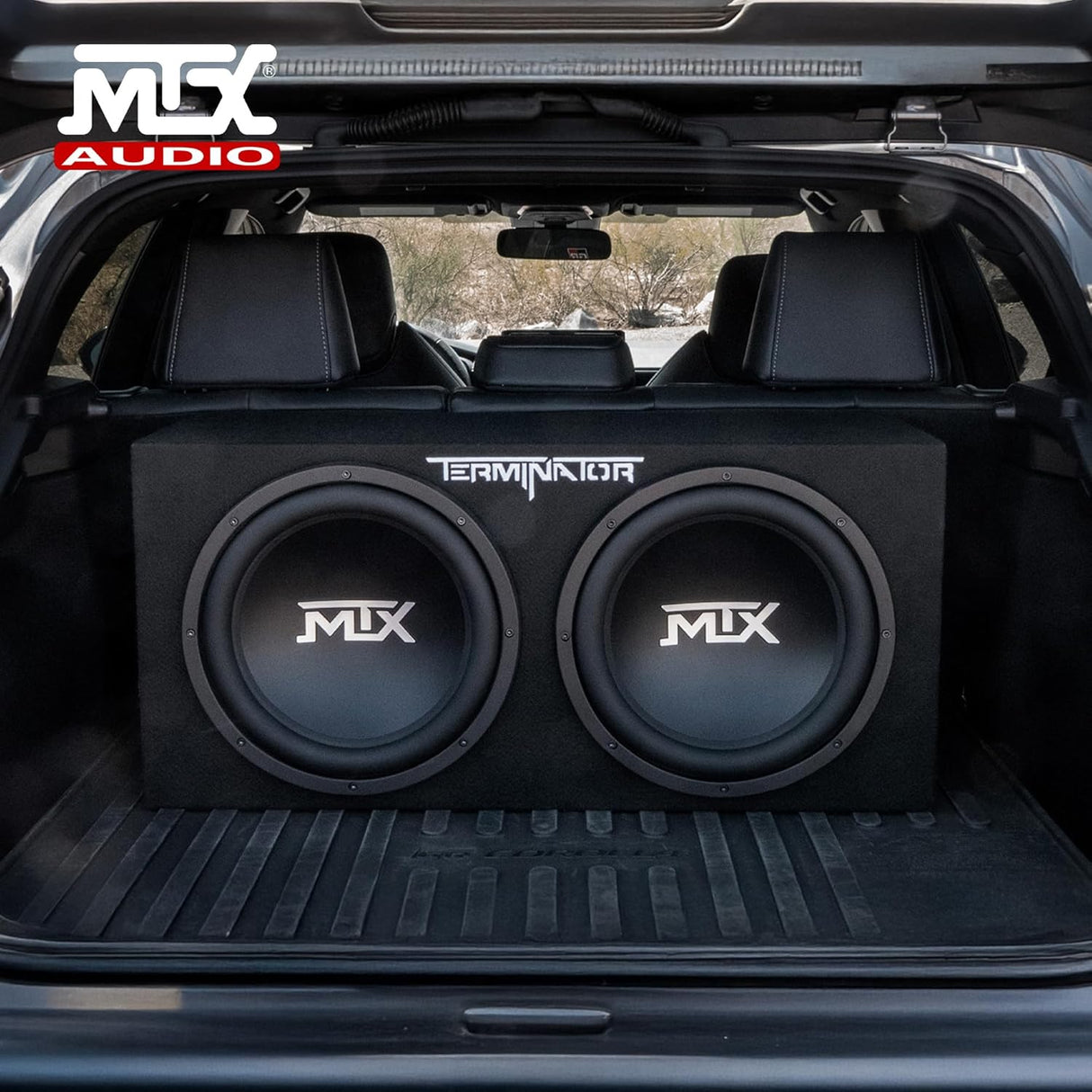 MTX TNE212DV2 Dual 12in Sealed Enclosure 400W (With Amplifier) MTX