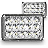 4x6 Inch LED Headlights DOT Approved High Low Beam Rectangle 2PCS