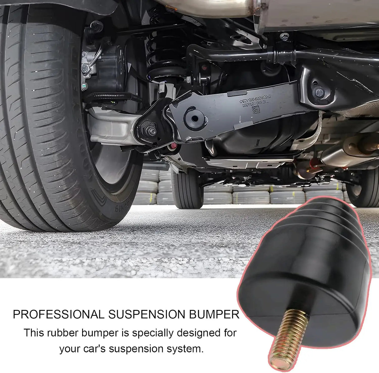 YTFRL Suspension Bump Stop Extra Strength Rear Rubber Stopper YTFRL-6600ND 2-Pack
