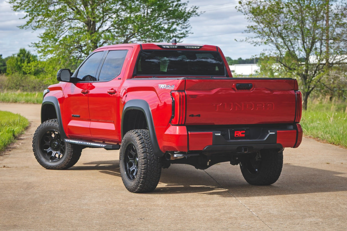 Rough Country AC2 Running Boards Amber/White for 2022-2026 Toyota Tundra CrewMax