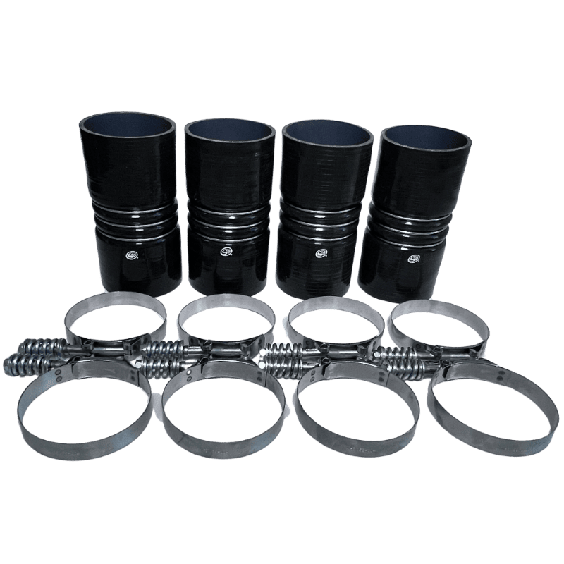 S&B 4"x 8" Intercooler Boot Kit with Clamps (Set of 4) S&B