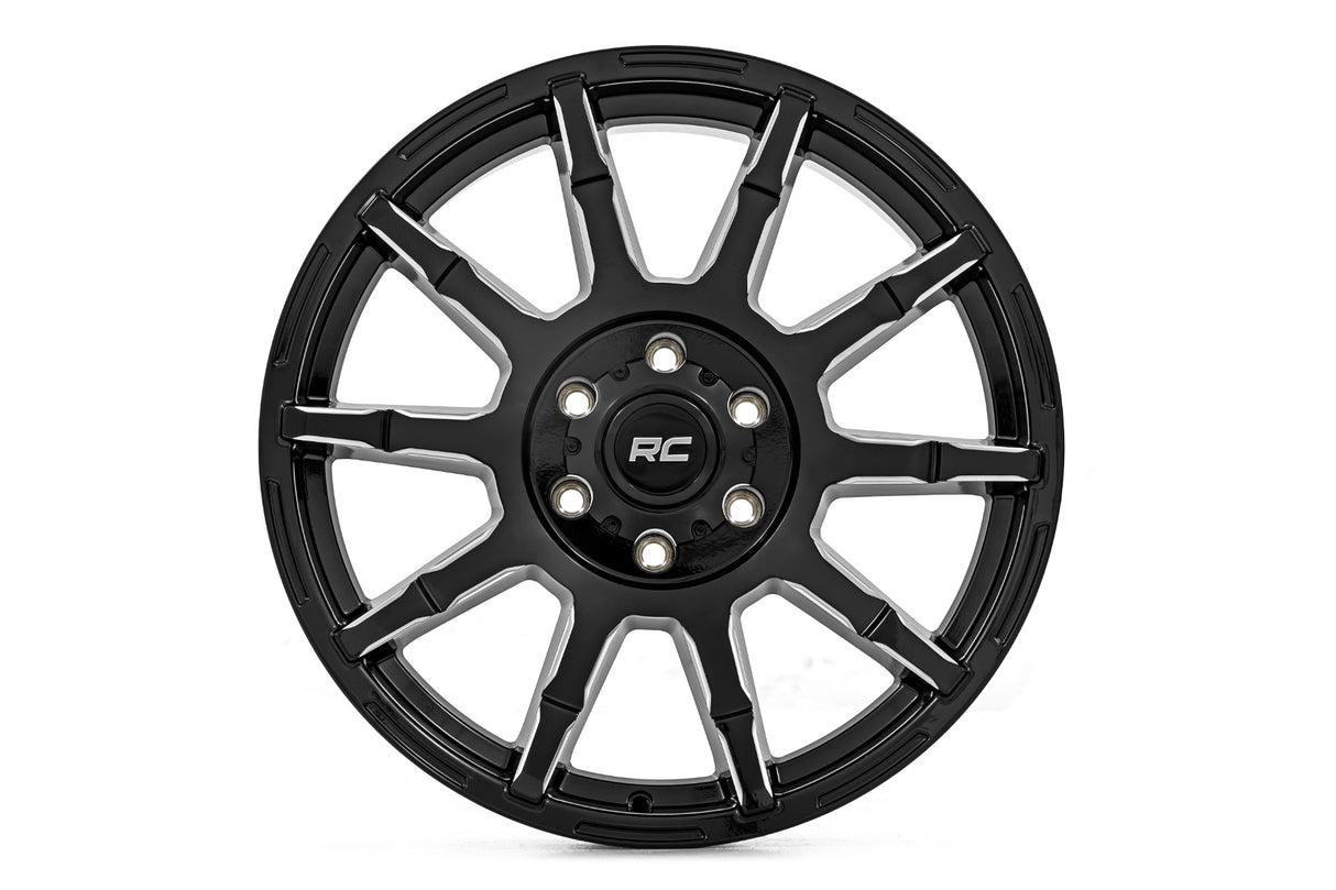 Rough Country 83 Series Wheel 6x135 Bolt Pattern Gloss Black