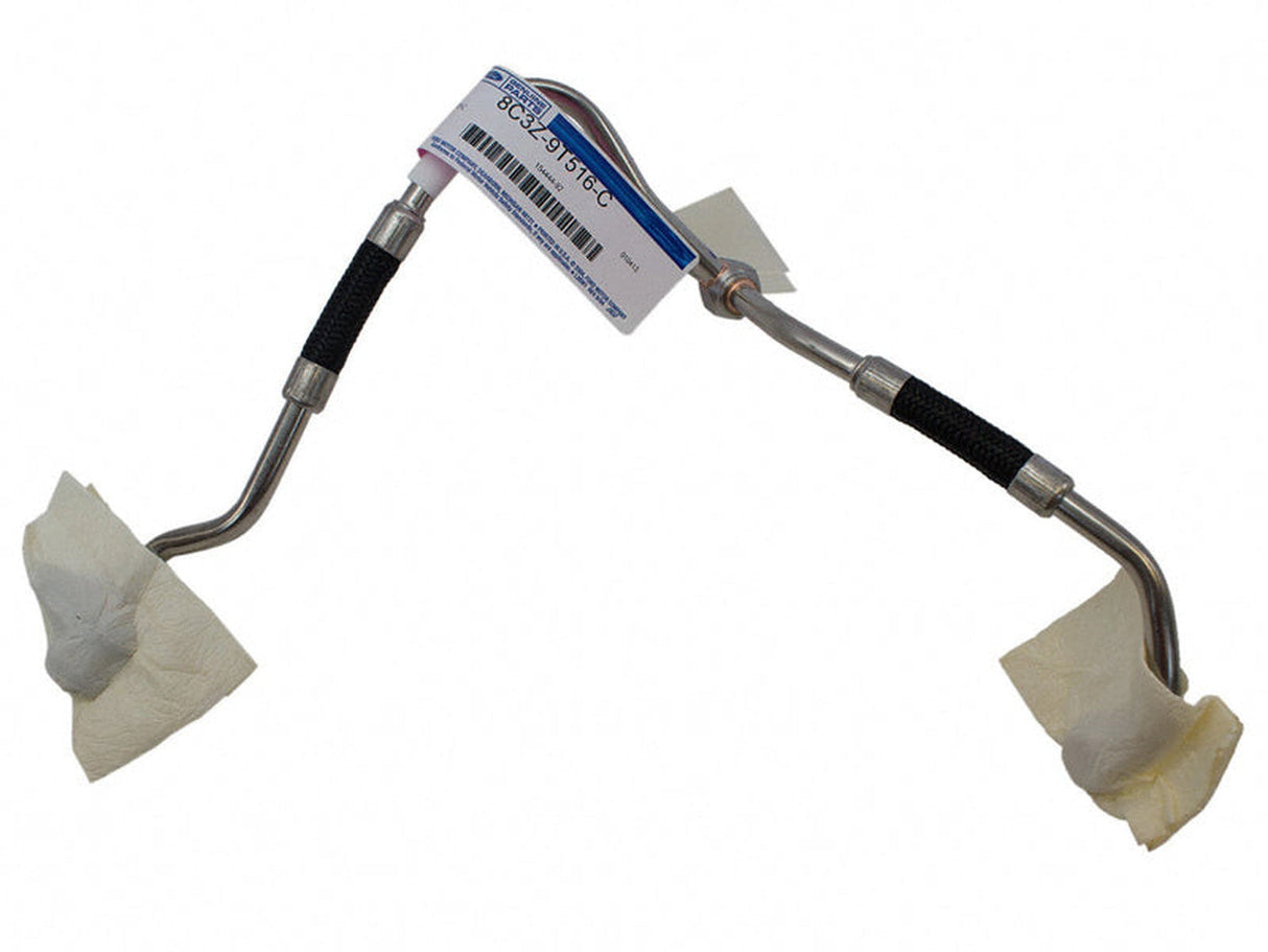 8C3Z9T516C OE Turbo Charger Coolant Line, 2008-2010 Ford 6.4L Powerstroke Ford OEM