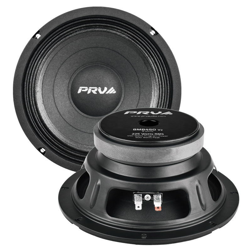 PRV Audio 8MB450 v2 8" Midbass Loudspeaker - 8 Ohms