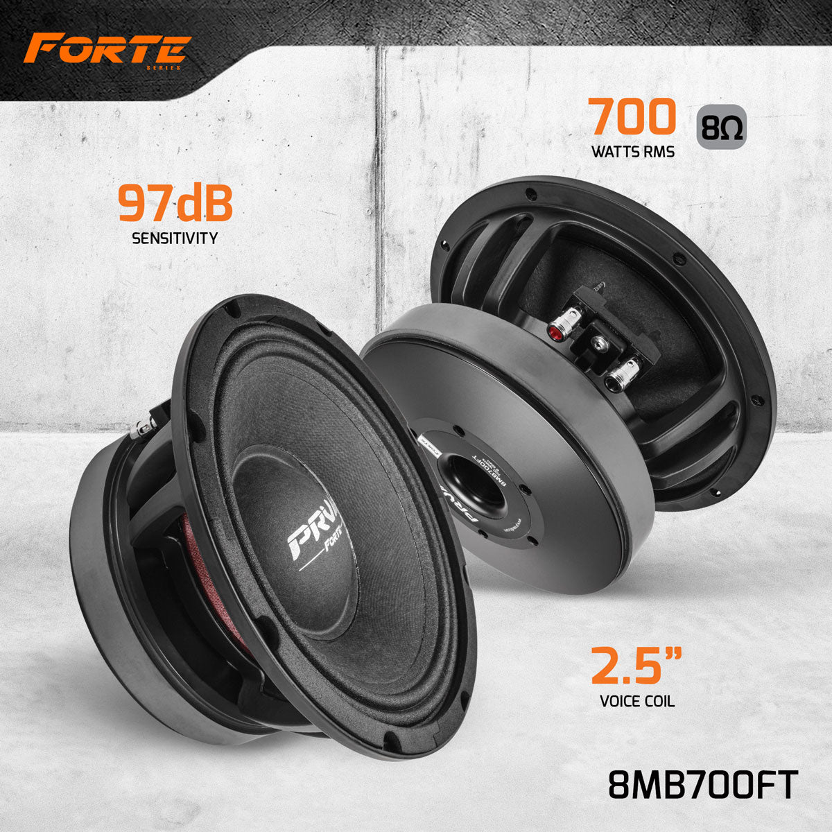 PRV 8MB700FT Midbass PRV Audio