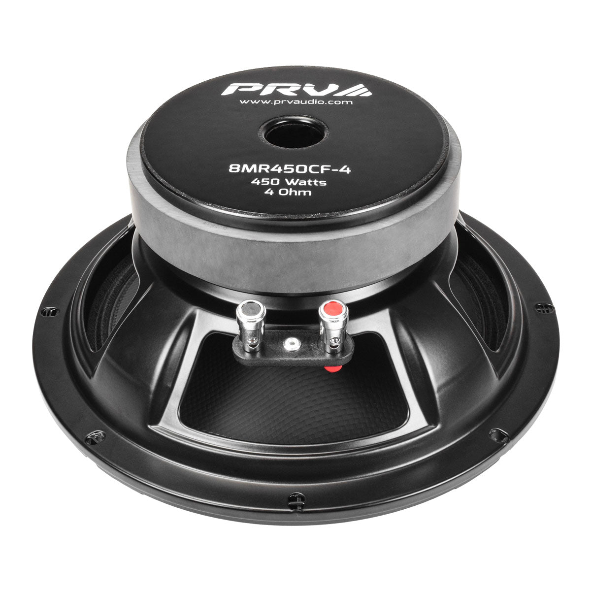 PRV Audio 8MR450CF-4 8" Waterproof Midrange Loudspeaker Carbon Fiber