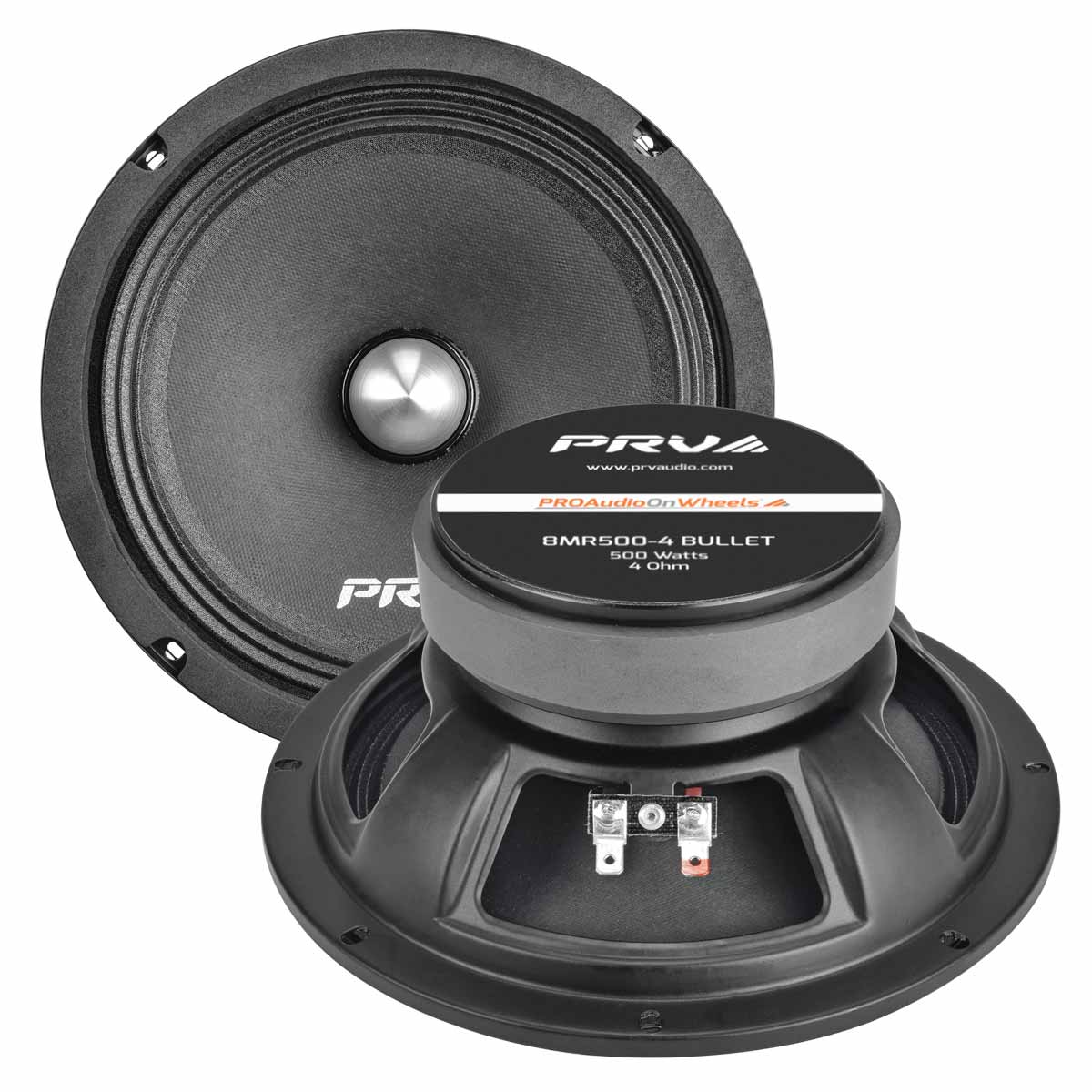 PRV Audio 8MR500-4 Bullet 8in Midrange Loudspeaker 4 Ohm
