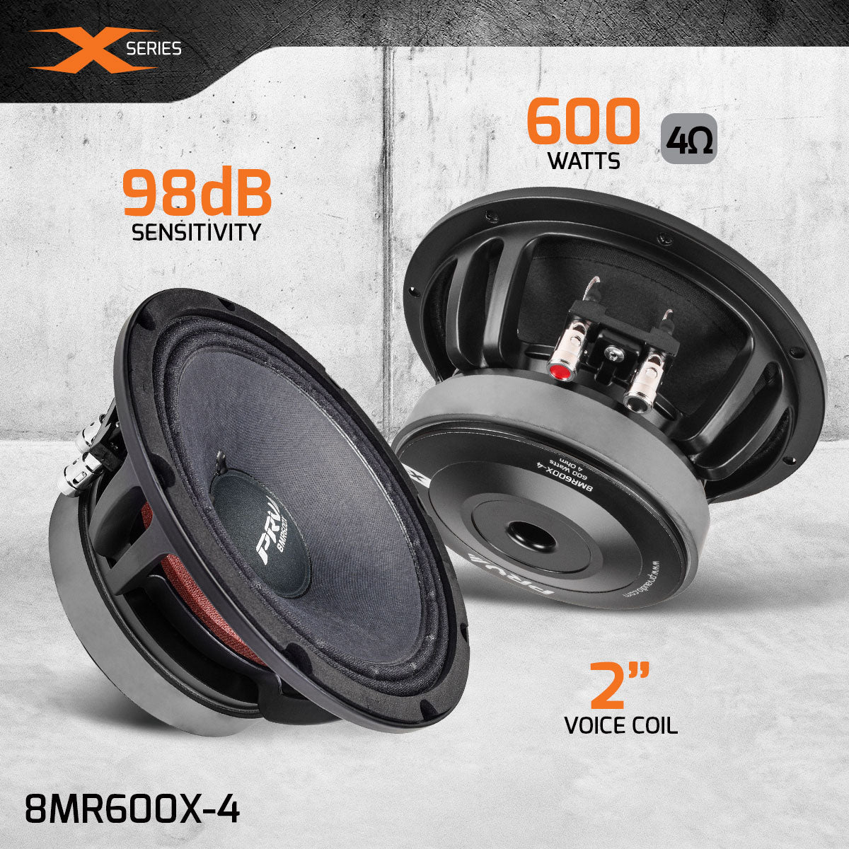 PRV 8MR600X-4 Midrange PRV Audio