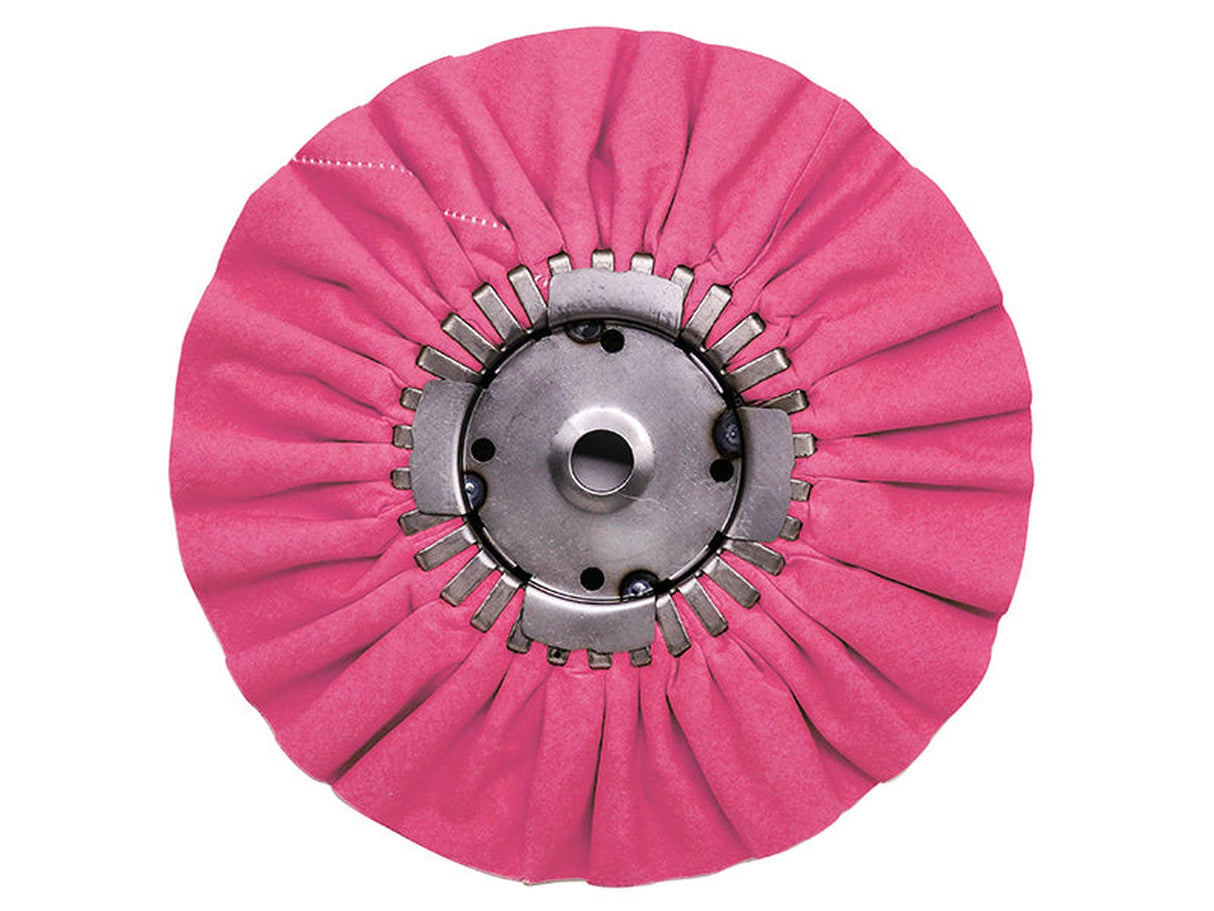 Renegade Pink Mill Treat 9 Inch Airway Buffing Wheel with Removable Center Plate Renegade