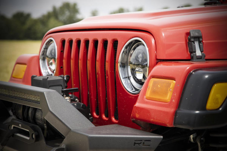Rough Country 7 Inch LED Headlights DOT Approved | Jeep Wrangler JK/Wrangler TJ/Wrangler Unlimited