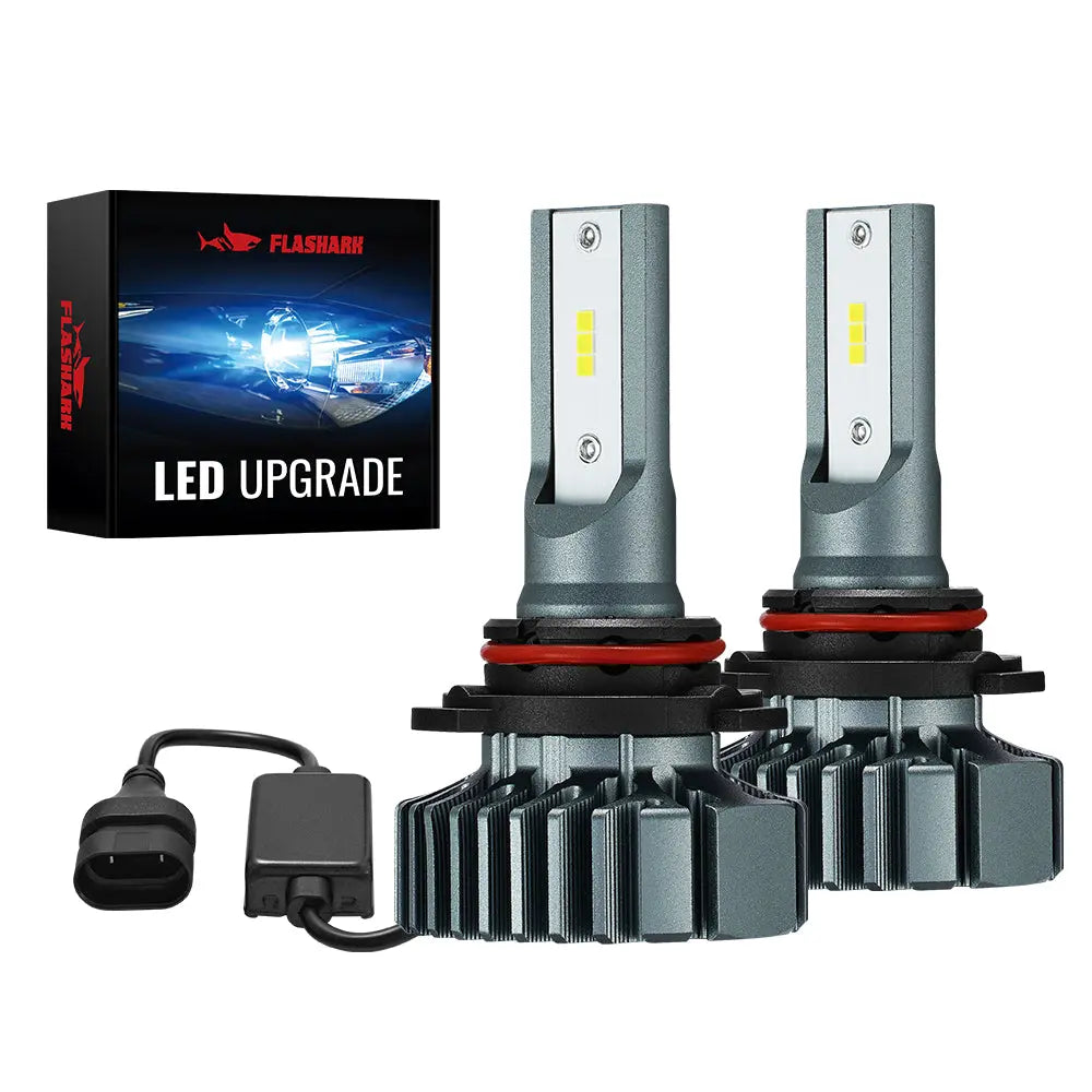 9006/HB4 LED Headlight Bulbs 120W 6000K 14000LM White 2Pcs Flashark