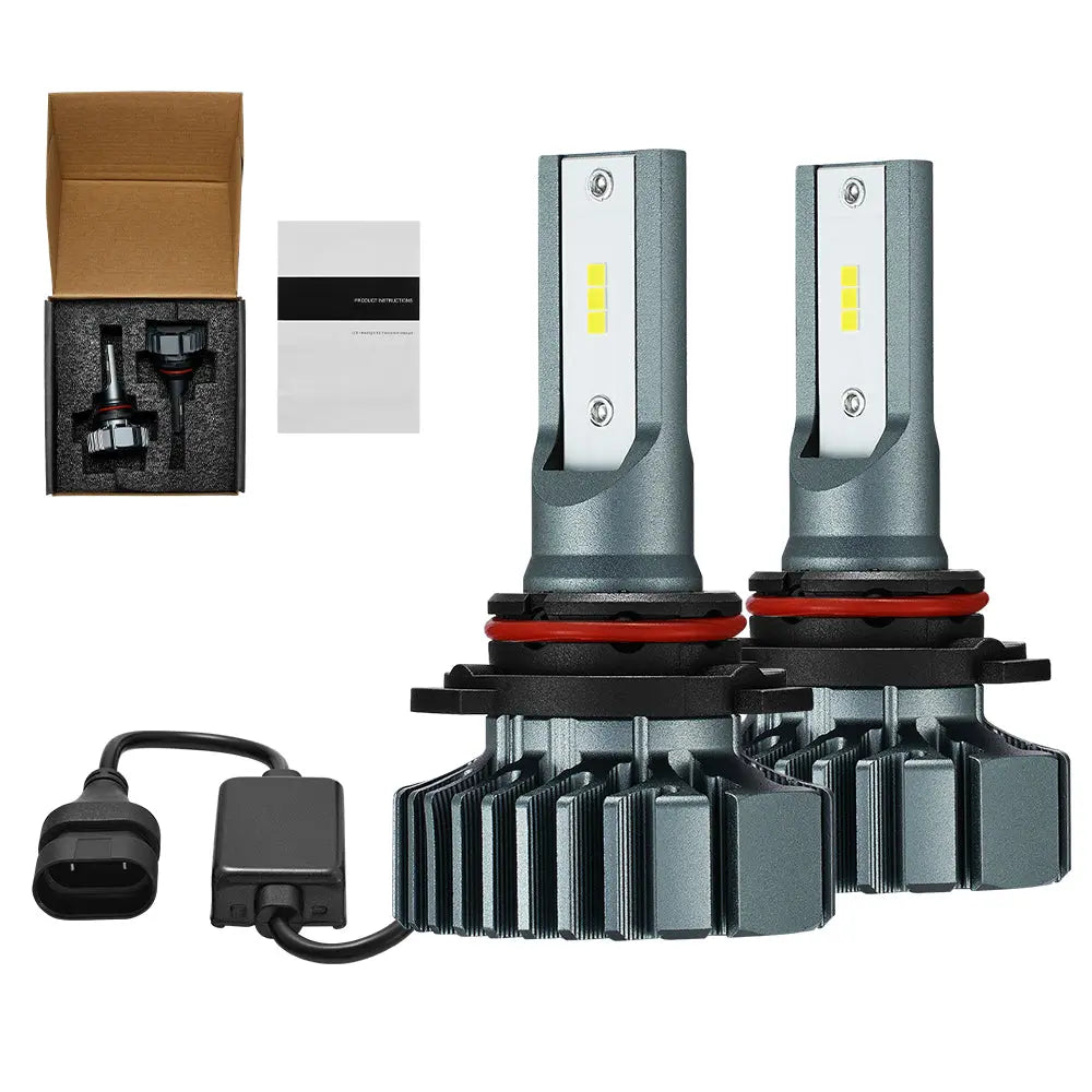 9006/HB4 LED Headlight Bulbs 120W 6000K 14000LM White 2Pcs Flashark