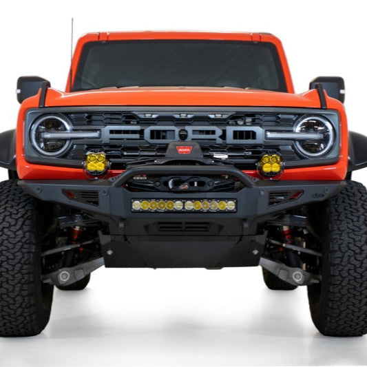 Addictive Desert Designs Raptor Rock Fighter Front Bumper with Universal Light Mounts | 2022+ Ford Bronco Raptor