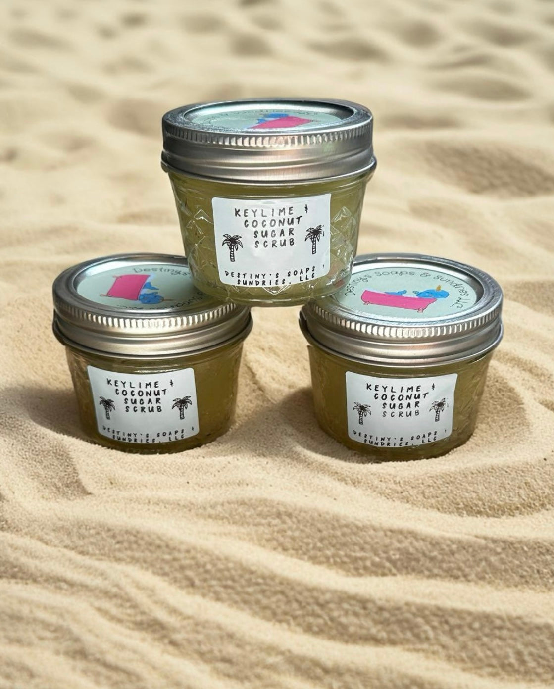 Key Lime Coconut Sugar Scrub Destiny's Soaps & Sundries, LLC