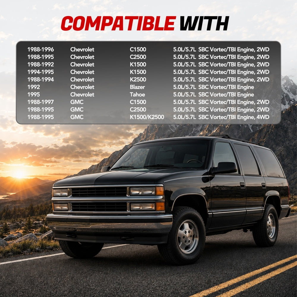 Long Tube Headers for 1988-1997 Chevrolet/GMC C&K(1500/2500) Tahoe/Blazer丨5.0L/5.7L 305/350 SBC (Vortec/TBI)