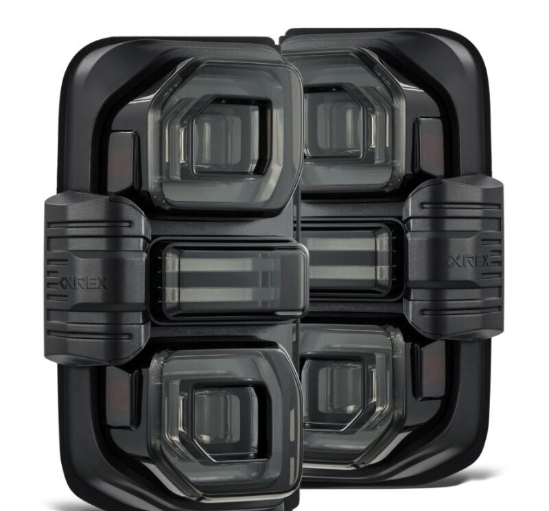 AlphaRex NOVA-Series Prismatic LED Tail Lights Alpha-Black | '21- Current Ford Bronco
