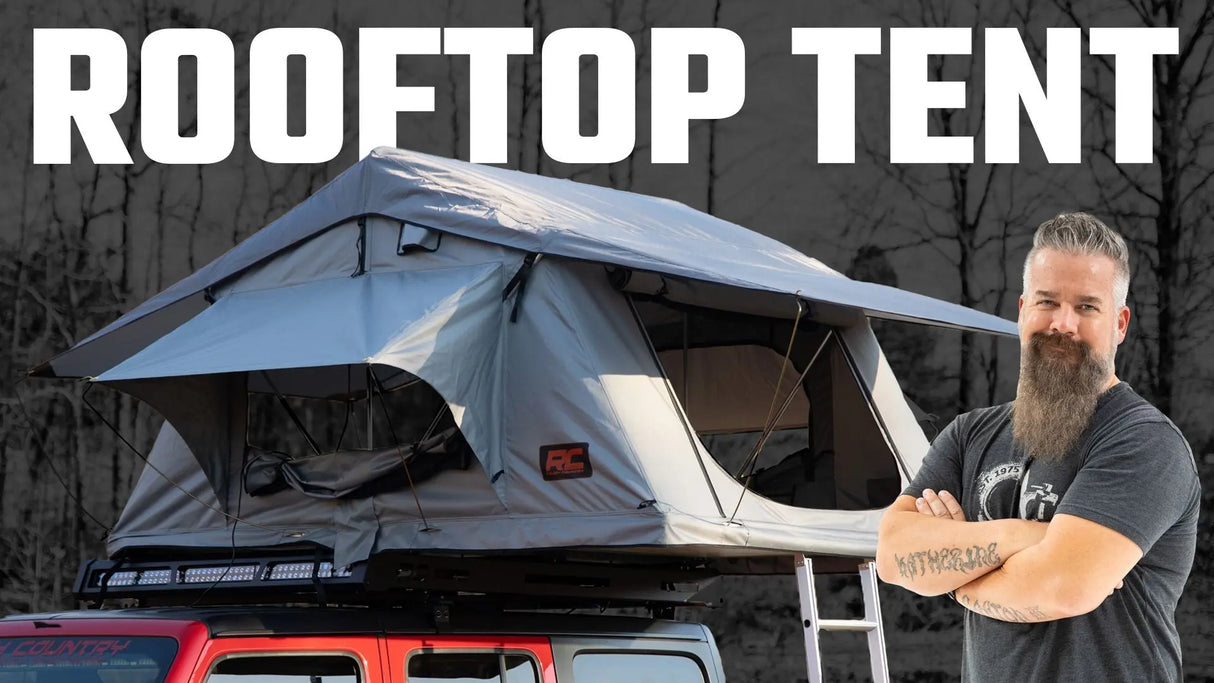 Rough Country Roof Top Tent Rack Mount 12 Volt Accessory & LED Light Kit 99050