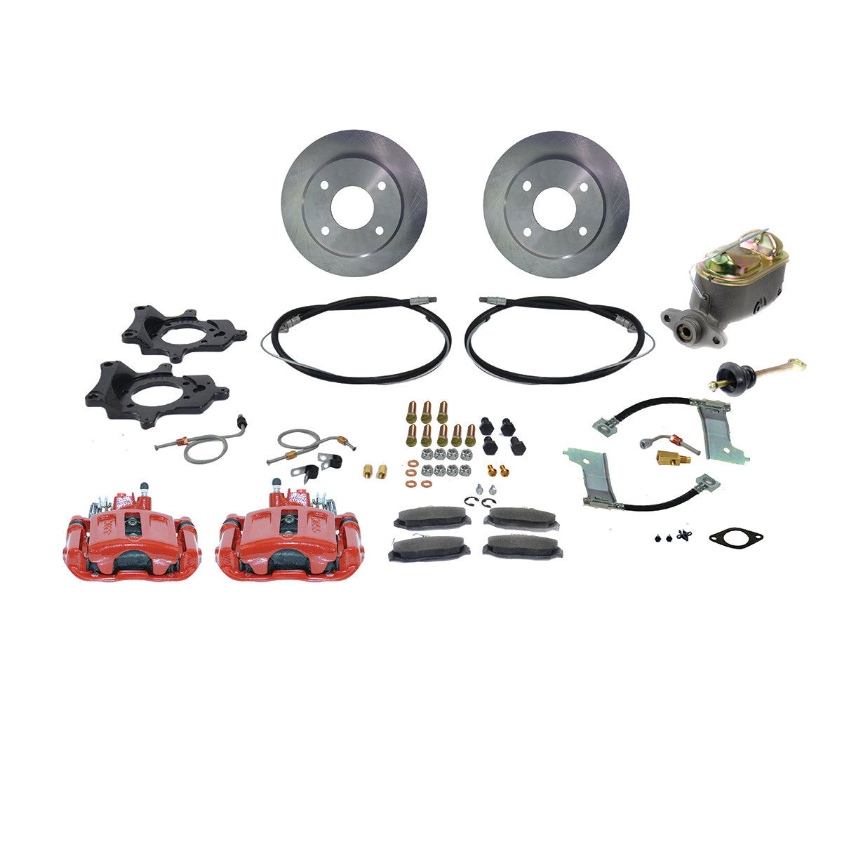 New Direct Fit Rear Drum to Disc Brake Conversion Kit W/Rotors (4 Lug). A112-93R