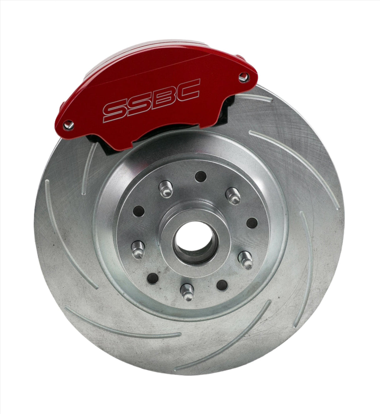American Made Super Twin HD 2-Piston Billet Aluminum Front Drum to Disc Brake Conversion Kit W/Rotors. Red A123-1ADSR