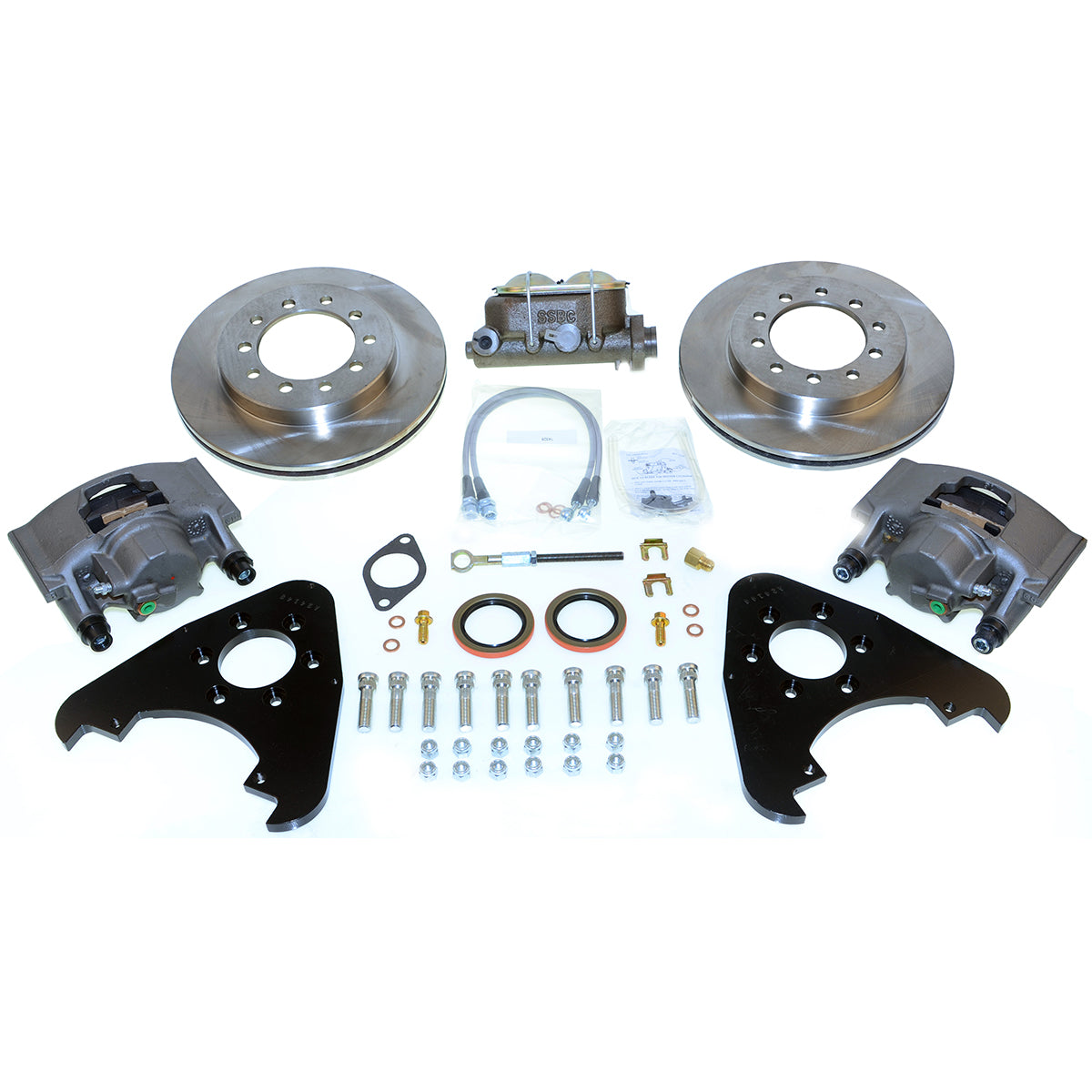 New Direct Fit Front Drum to Disc Brake Conversion Kit W/DS Rotors. A135-3-DS