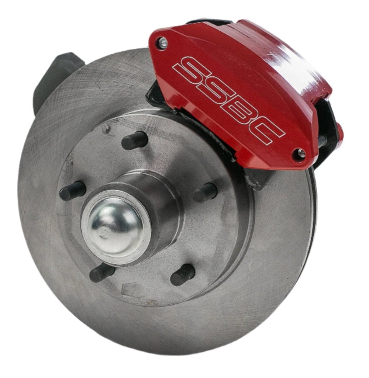 American Made Sport Twin 2-Piston Billet Aluminum Quick Change Front Caliper Upgrade Kit W/Performance Pads. Red A181R