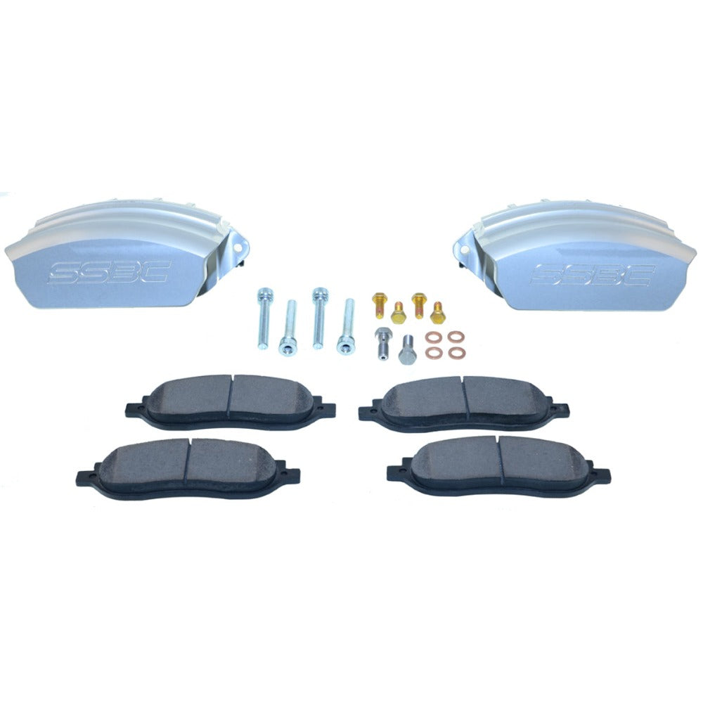 American Made Tri-Power 3 Piston Direct Fit Billet Aluminum Rear Caliper Upgrade Kit. Clear A193-7