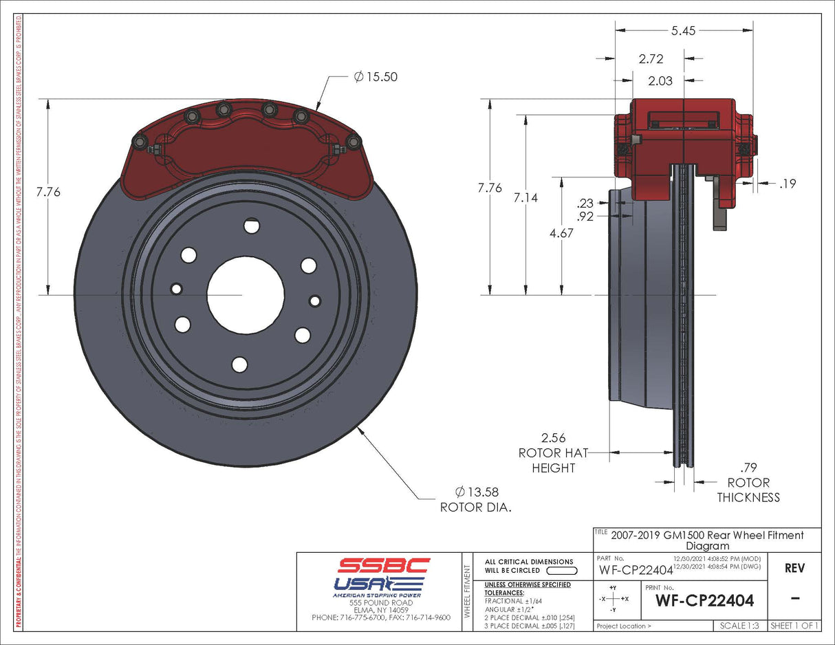 American Made B6-Brawler 6 Piston Direct Fit Billet Aluminum Rear Disc Brake Kit W/DS Rotors. Black A414-31BLK-DS
