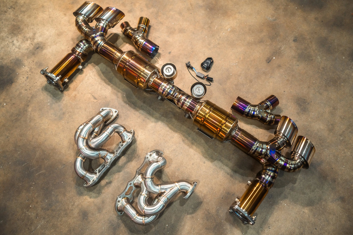 Valvetronic Valved Race Exhaust System for Porsche 911 Turbo 991.1 / 991.2 Valvetronic Designs