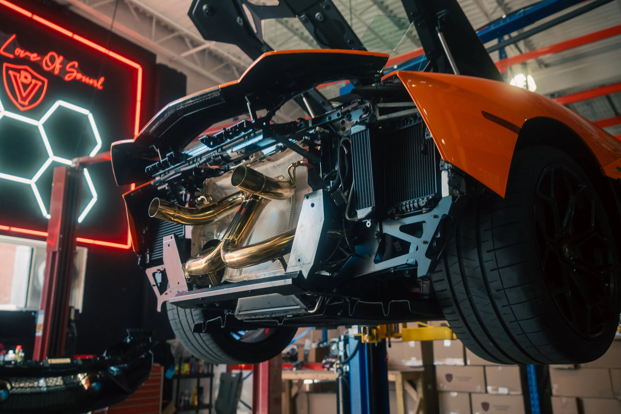 Lamborghini Aventador SVJ/Ultimae Valved Sport Exhaust System Valvetronic Designs