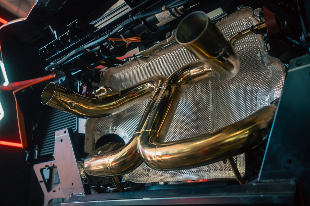 Lamborghini Aventador SVJ/Ultimae Valved Sport Exhaust System Valvetronic Designs