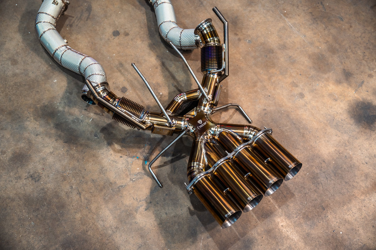 Mclaren 765LT F1 Race Exhaust System Valvetronic Designs
