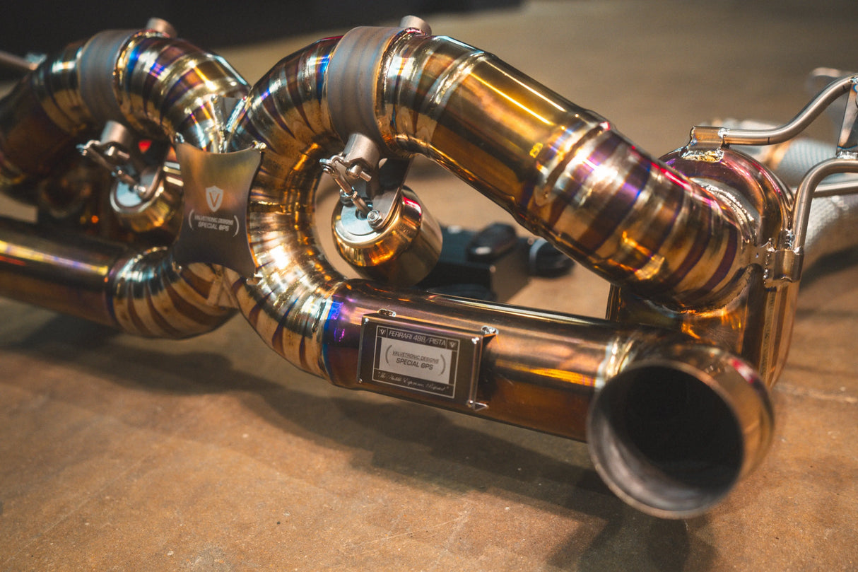 Ferrari 488 GTB Valved Sport Exhaust System Valvetronic Designs