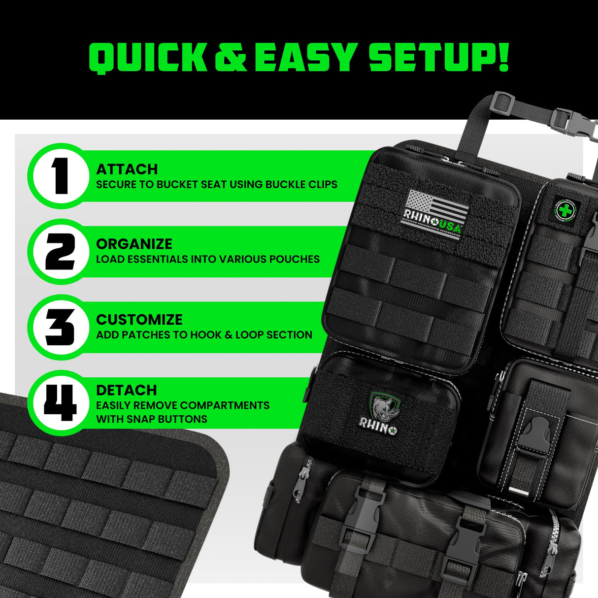 Tactical Car Seat Organizer