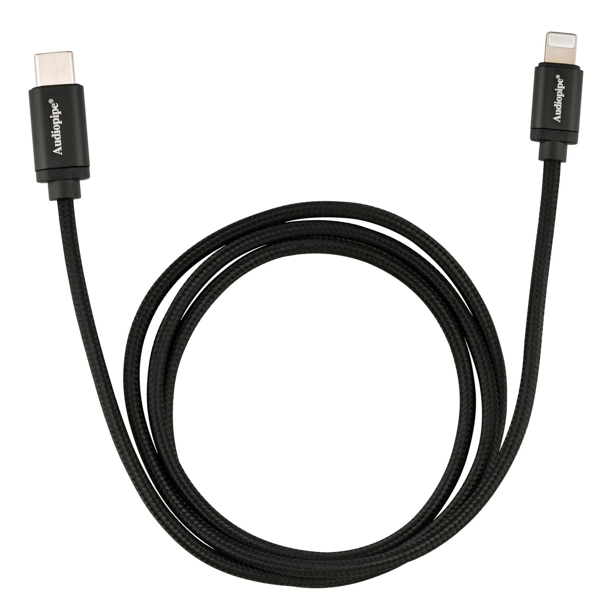 USB C To 8 Pin Cable (AIQ-TYCLIT-3BLK) Audiopipe