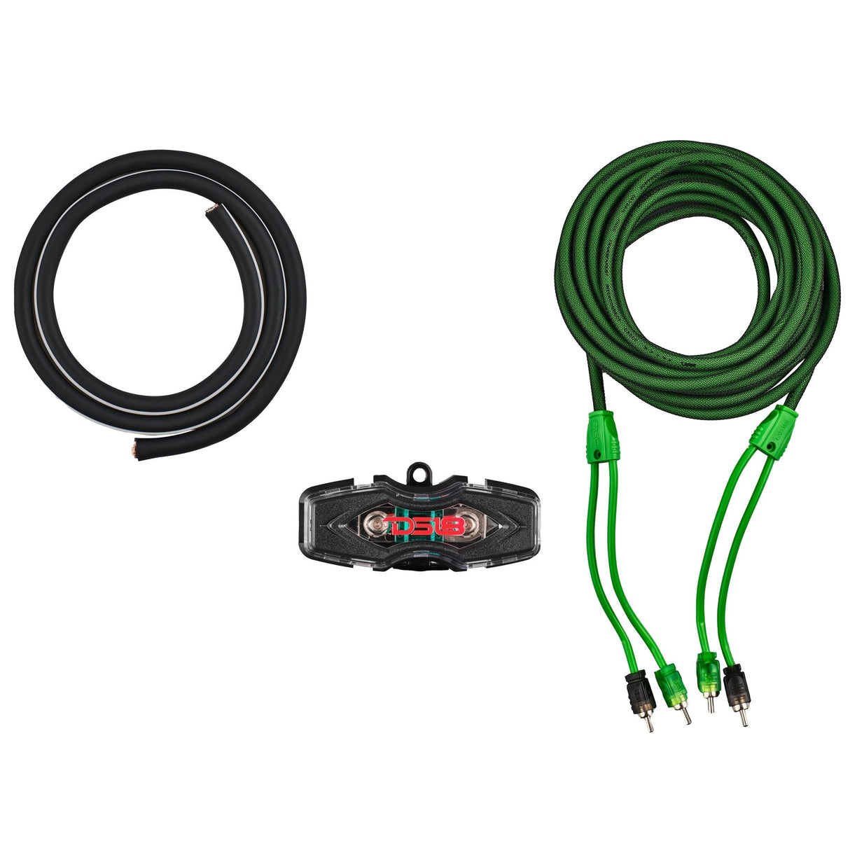 4-GA Amplifier Installation Wiring Kit - Green DS18
