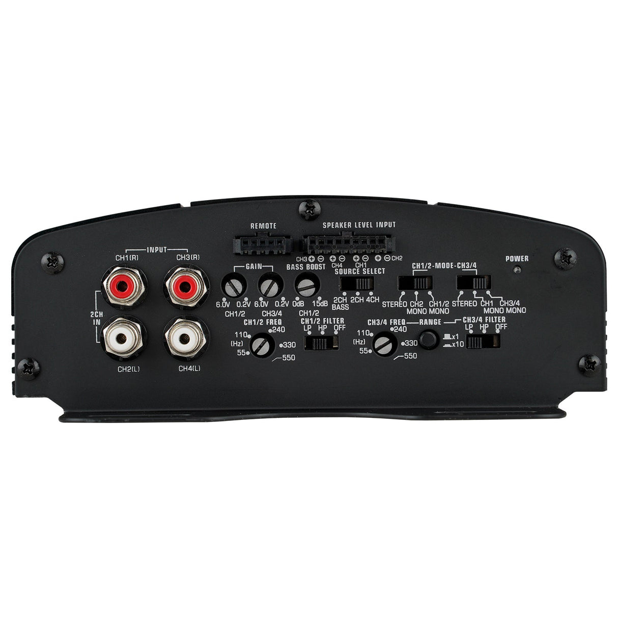 4 Channel Class A/B Mosfet Power Amplifier (APDLO-2504) Audiopipe