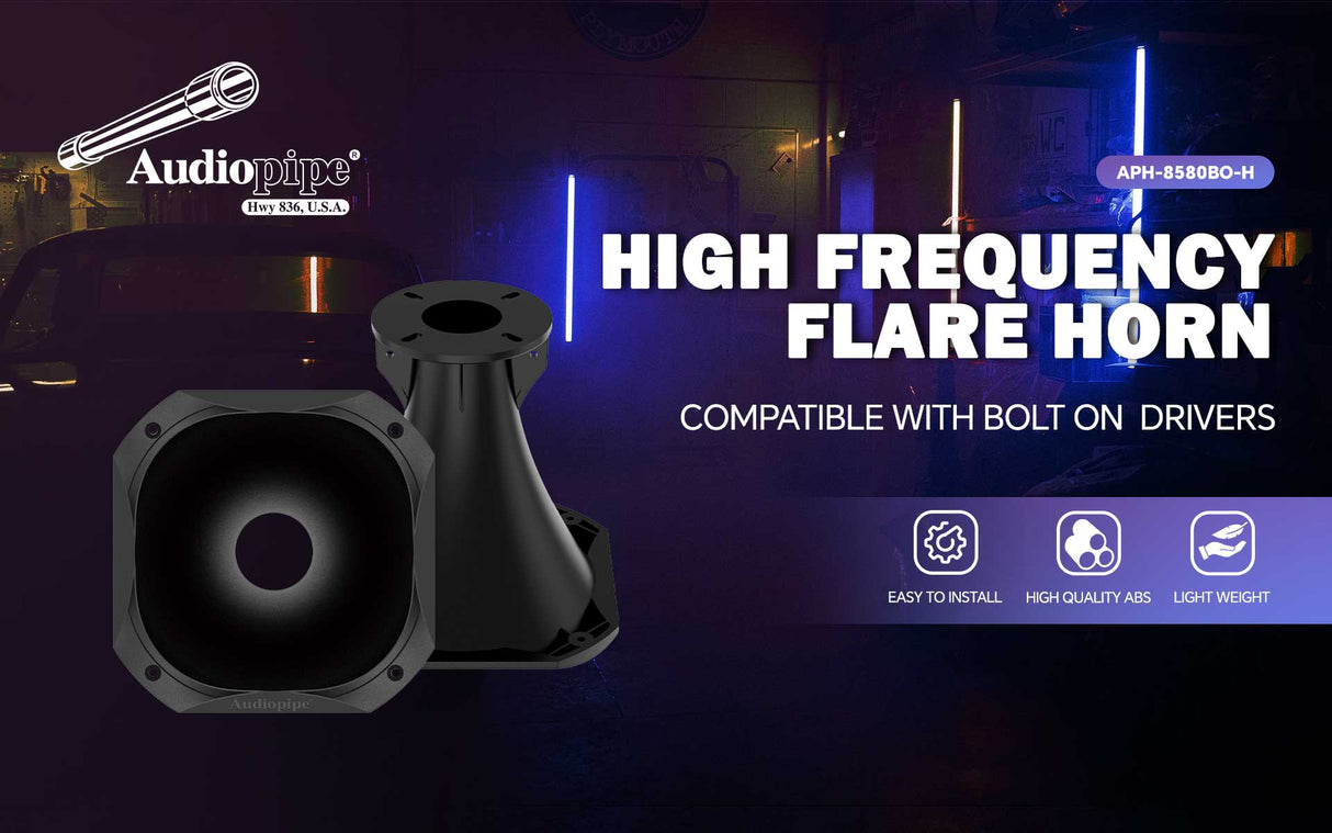 High Frequency Horn (APH-8580BO-H), Sold individually Audiopipe