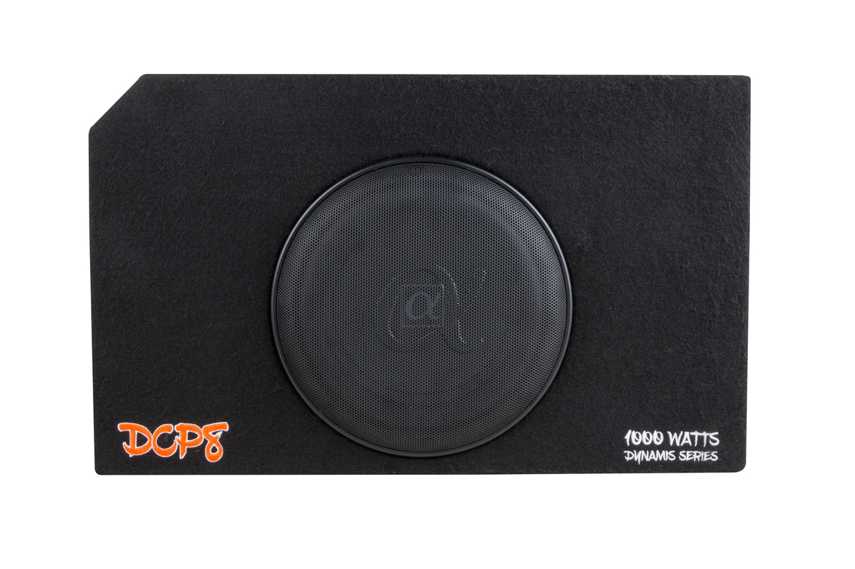 Alphasonik DCP8 8" 350W RMS Slim Loaded Subwoofer Port Bass Enclosure Alphasonik